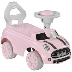 INFURNIC Baby Walkers Toddler Ride On Toy Foot to Floor Sliding Car with Horn Steering Wheel Anti Tip System, Pink, 20.9"*9.8"*13.8" - 1 of 4