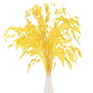 Unique Bargains Dried Grass Chasmanthium Oat Home Decor Flower Bouquet 1 Pc - 1 of 4