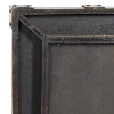 Rustic Brown Wood Full-Length Rectangular Floor Mirror