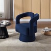 CAVINAS 360 Degree Swivel Chairs, Cuddle Barrel Chair, Accent Chairs, Round Armchairs with Wide Upholstered, Fluffy Fabric Chair - 4 of 4