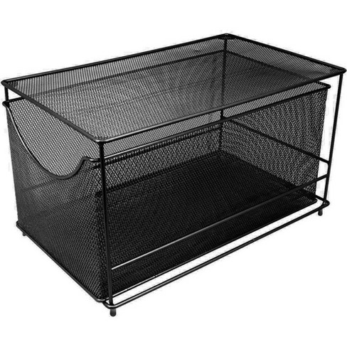 Sorbus 2 Tier Organizer Baskets with Mesh Sliding Drawers Bronze