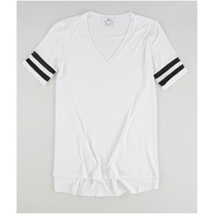 bar III Womens Illusion Varsity Basic T-Shirt - 1 of 2