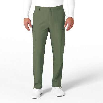 Wink W123 Men's Flat Front Cargo Scrub Pant