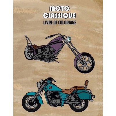 Moto Classique Livre de Coloriage - by  Osam Colors (Paperback)