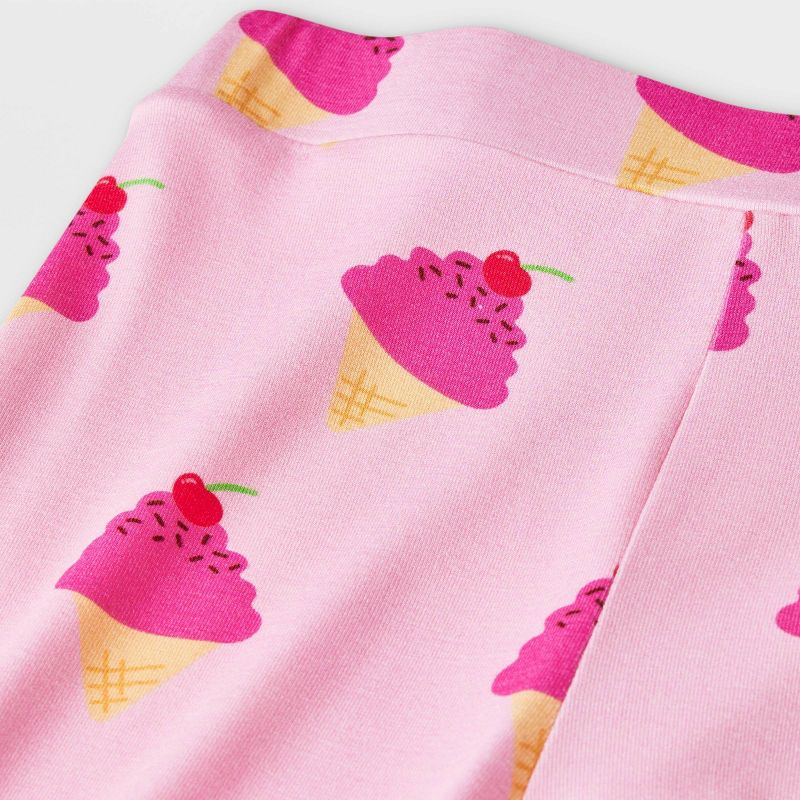 Toddler Girls&#39; Elle Olivia Ice Cream Pajama Set - Pink, 4 of 15