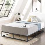 10" Modernista Metal Platform Bed Frame Black - Mellow