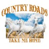Women's Lost Gods Country Roads Horses Scoop Neck - 2 of 4