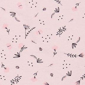 small pink flowers on pale pink background