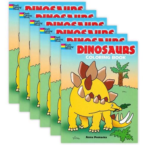Dover Coloring Book Dinosaurs Coloring Book, Pack Of 6 : Target