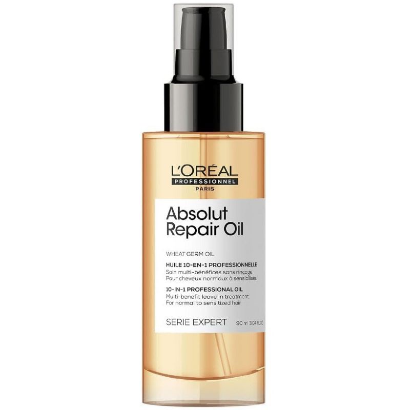 L'Oreal ABSOLUT REPAIR 10-in-1 Leave-in Oil (3.04 oz) Absolute Nourishes, Resurfaces & Repairs | Loreal Quinoa & Proteins |  Dry & Damaged Hair, 1 of 7