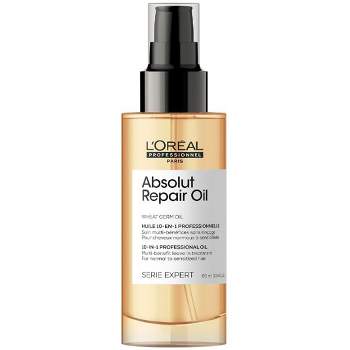 L'Oreal ABSOLUT REPAIR 10-in-1 Leave-in Oil (3.04 oz) Absolute Nourishes, Resurfaces & Repairs | Loreal Quinoa & Proteins |  Dry & Damaged Hair