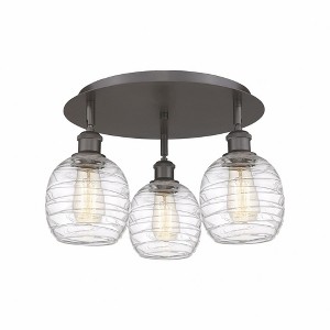 Belfast - 3 Light Flush Mount In Industrial Style-9.5 Inches Tall and 17.75 Inches Wide - 1 of 1