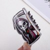 Unique Bargains Women's Halloween Skeleton Claw Clip Black White 1 Pc - 4 of 4