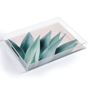 Gale Switzer Agave Flare II Peach Acrylic Tray - Deny Designs - 1 of 4