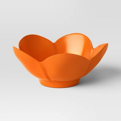 14oz Melamine Figural Flower Dessert Bowl Orange - Room Essentials™