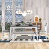 NicBex Dining Room Table Set for 6 Morden Dining Room Table with MDF Tabletop, 4 Chairs and 1 Bench for Kitchen - 4 of 4