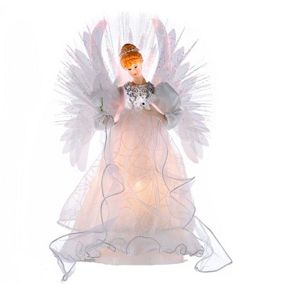 Kurt Adler 14-inch Multi Fiber-Optic LED Angel Treetop