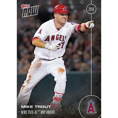 Topps Topps Now 2016 AL MVP Award Winner Angels Mike Trout Card #OS-31