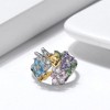 Fairy  Rings for Women Winged Angel Flower Cubic Zirconia Ginger Lyne Collection - 3 of 4