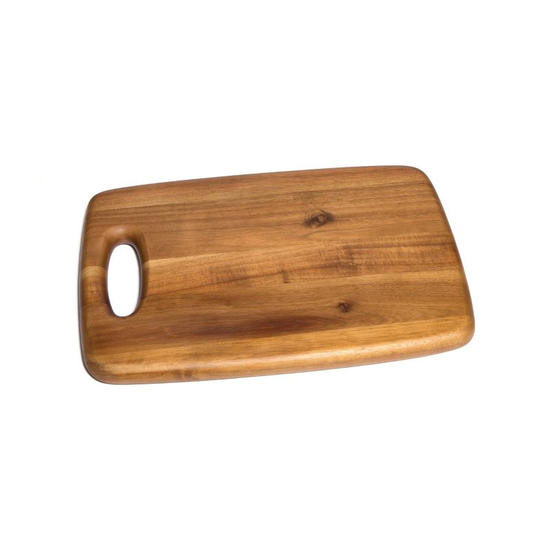 15&#34; x 10&#34; Acacia Cutting Board with Cut Out Handle - Lipper International, 1 of 6