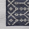 Indoor Outdoor Area Rug Moroccan Geometric Farmhouse Rug Low Pile Stain-Resistant Easy Care Carpet for Living Room Bedroom Backyard Patio - 4 of 4