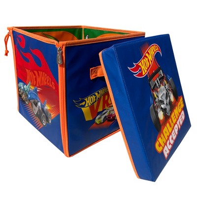 Hot Wheels Blue and Orange ZipBin 300 Car Storage Cube