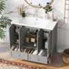 VYNXARIA 36" Bathroom Vanity with Resin Sink Combo - Stylish Storage & Easy Assembly - 2 of 4