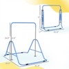 SEVOBAL Home Gyms, Adjustable Folding Gymnastics Bar for Home Practice and Training for Ages 3 to 8, Blue, 17.72"*16.54"*22.84" - 2 of 4