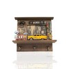 Old Modern Handicrafts NYC Checker Taxi Shadow Box – Vintage Wall Decor with Key Hooks & Bottle Opener, 13" - 4 of 4