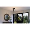 Urban Ambiance Luxury Minimalist Ceiling Light 9.75''H x 12''W,  Midnight Black Finish,  Singleton Collection, UHP4021 - 2 of 4