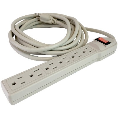 Stanley 6-Outlet Indoor Yellow Power Strip