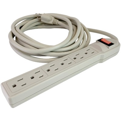 Stanley Tools PowerMAX 6-Outlet XL Power Strip, 15-Foot Cord in Beige