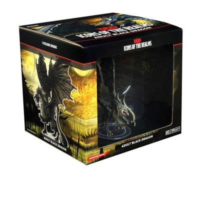 D&D: Icons of The Realms: Premium Figure: Adult Black Dragon