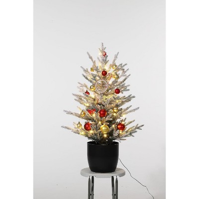 3ft Christmas Tree, Artificial Christmas Trees, Realistic Xmas Tree Holiday Party Decoration, Christmas Decoration for Home, Office