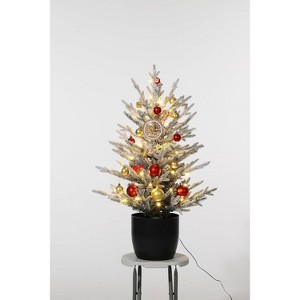3ft Christmas Tree, Artificial Christmas Trees, Realistic Xmas Tree Holiday Party Decoration, Christmas Decoration for Home, Office - 1 of 4