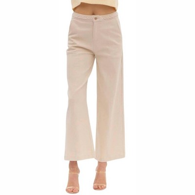 Women's Gina Braided Detail Pants - entro
