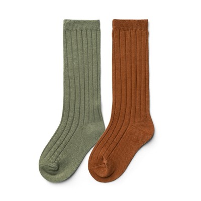 Goumi 2pk organic toddler knee-high socks