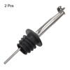 Unique Bargains Stainless Steel Leakproof Odorless Liquor Pourer with Rubber Dust Cap - 3 of 4