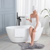 WOWOW Brass Freestanding Bathtub Faucet Single-Handle Floor Mount Bath Tub Faucet with Hand Shower - 4 of 4