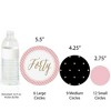 Big Dot of Happiness Chic 40th Birthday - Pink, Black and Gold - Birthday Party Giant Circle Confetti - Birthday Party Décor - Large Confetti 27 Count - 3 of 4