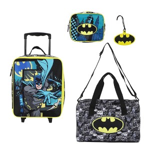 Bimi SHOULDER BAG ＋グッズセット Batman Core Kids 14-Inch Pilot Case & Duffle Luggage Set with