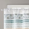 Gracie Mills Singleton Paisley Printed and Pieced Rod Pocket Valance - One Size - Aqua - 2 of 4
