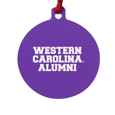 Western Carolina Alumni Aluminum Holiday Christmas Tree Ornament