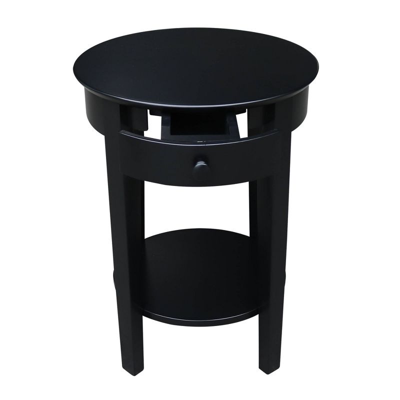 Phillips Accent Table with Drawer Black - International Concepts, 6 of 13