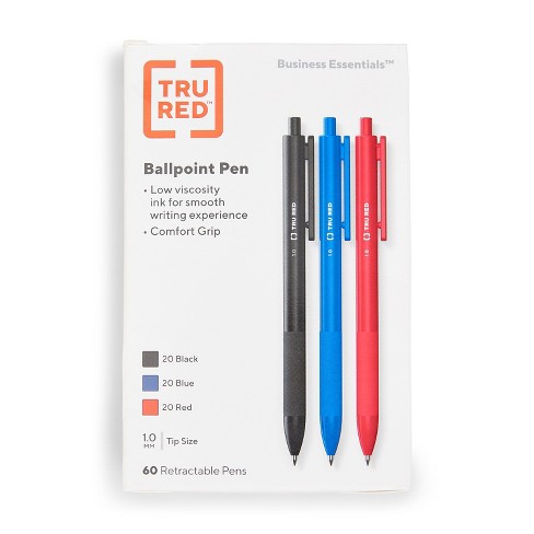 TRU RED Retractable Quick Dry Gel Pens Fine Point 0.5mm Asst TR54491 