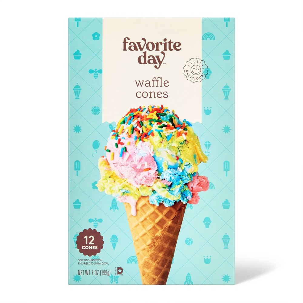Waffle Cones - 12ct - Favorite Day™