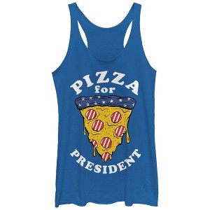 Women's Lost Gods Election American Pizza President Racerback Tank Top - 1 of 3