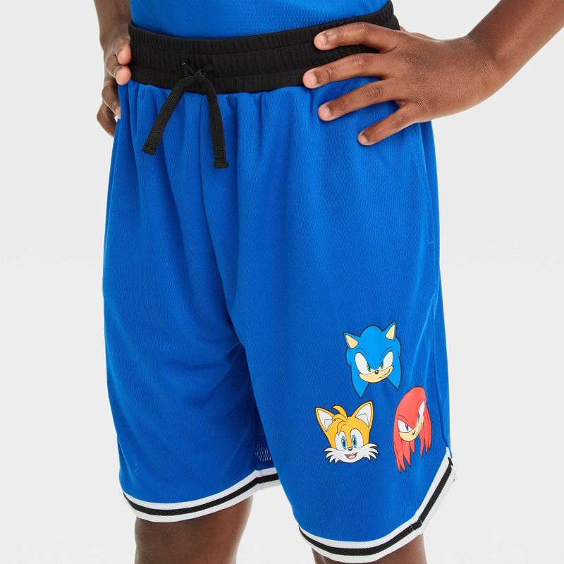 Boys' Sonic the Hedgehog Athletic Mesh Shorts - Royal Blue, 2 of 5