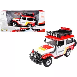 Toyota FJ40 Land Cruiser TRD White Limited Edition to 2,400 pieces Worldwide 1/24 Diecast Model Car by Motormax