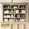 9 Drawers Dresser for Bedroom, Wooden Chest of Drawer with Large Drawers & Metal Handles - 4 of 4